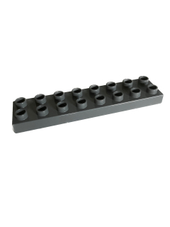Lego® Duplo® kostka tm. šedá 2x8 úzká